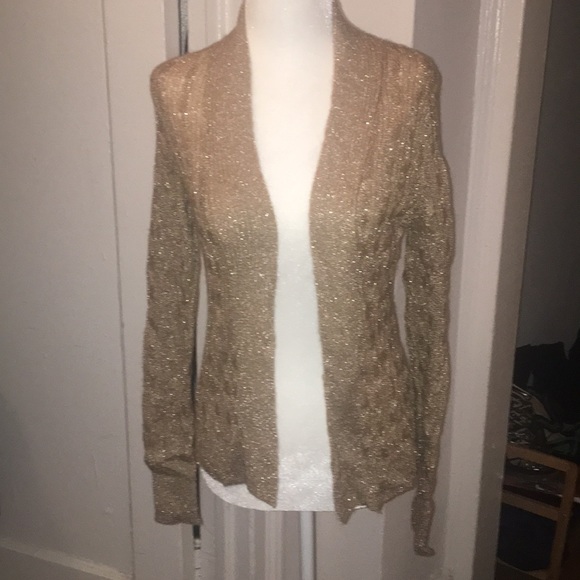 Banana Republic Sweaters - Banana Republic lurex cable knit cardigan